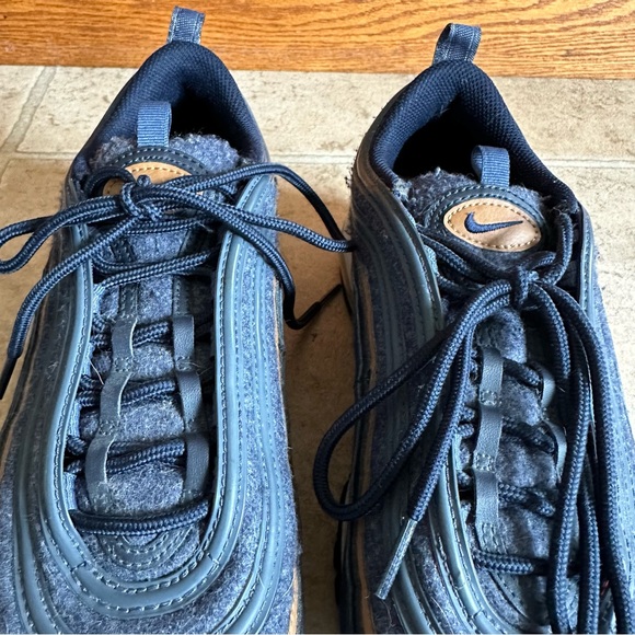 Nike Wool Thunder Blue Air Max 97 Se Runner Training Sneakers Size 10 - Picture 4 of 9